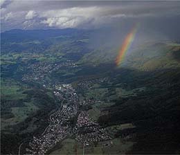 Sommergewitter am Hang des Hotzenwaldes bei Wehr